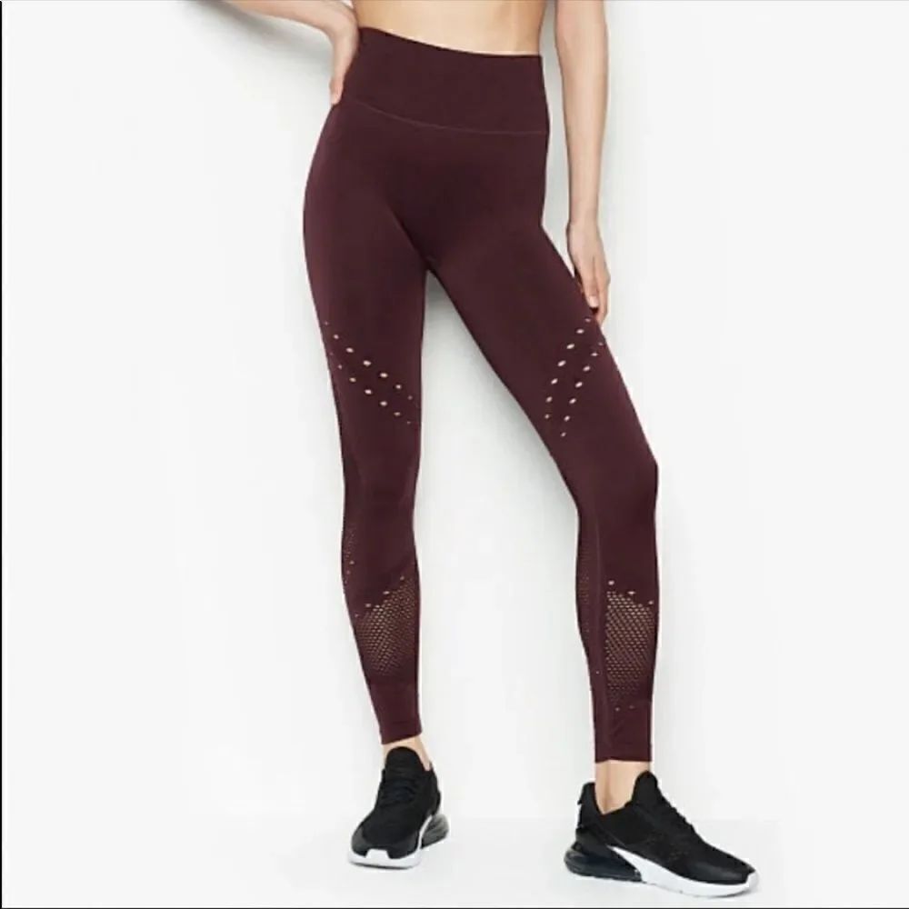 VICTORIAS SECRET High Rise 7/8 Perforated Yoga Seamless Sport Tight Leggings-S
